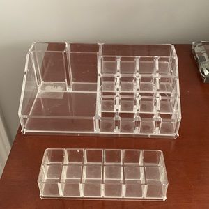 Acrylic makeup organizer (2-piece)